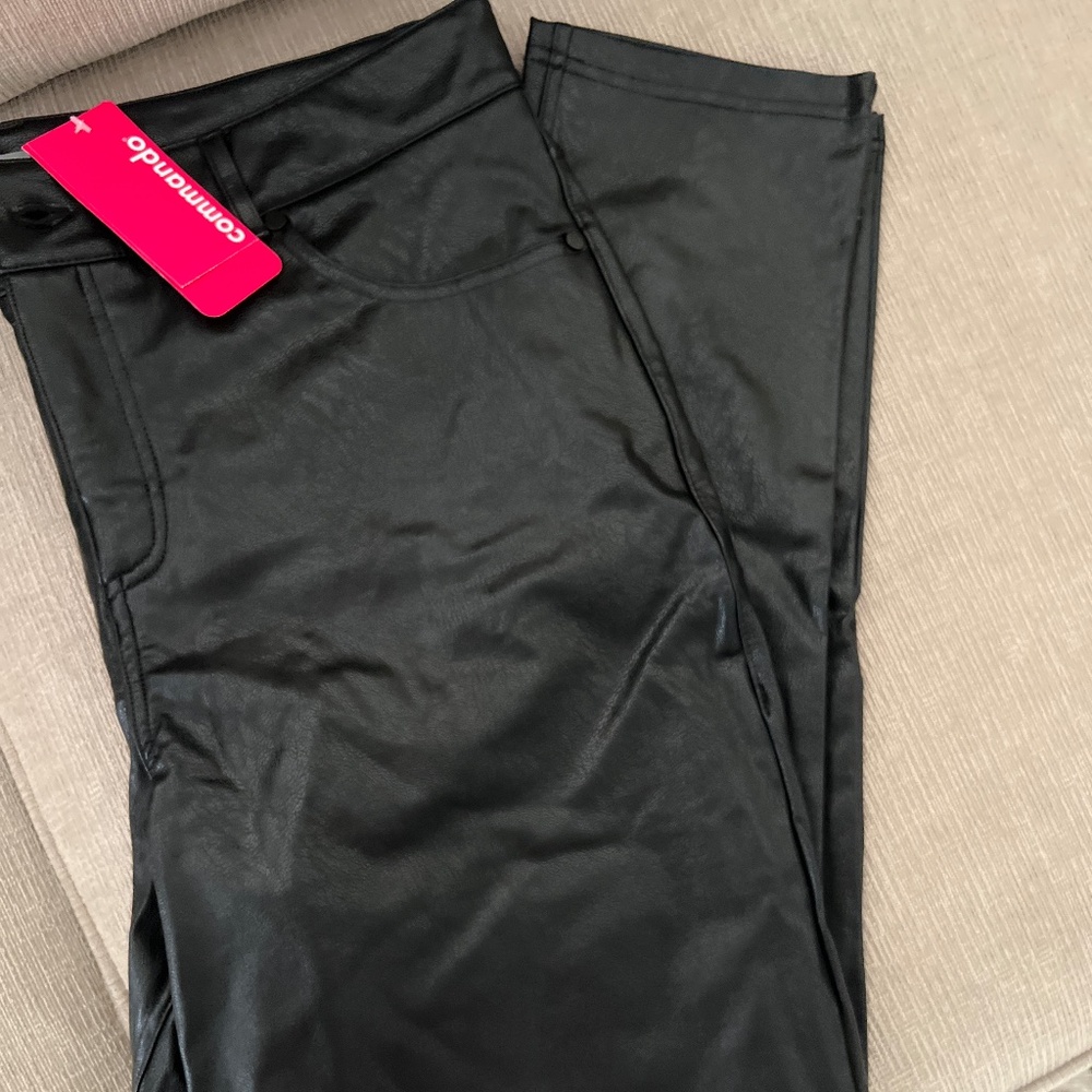 Faux Leather 5 Pocket Pant